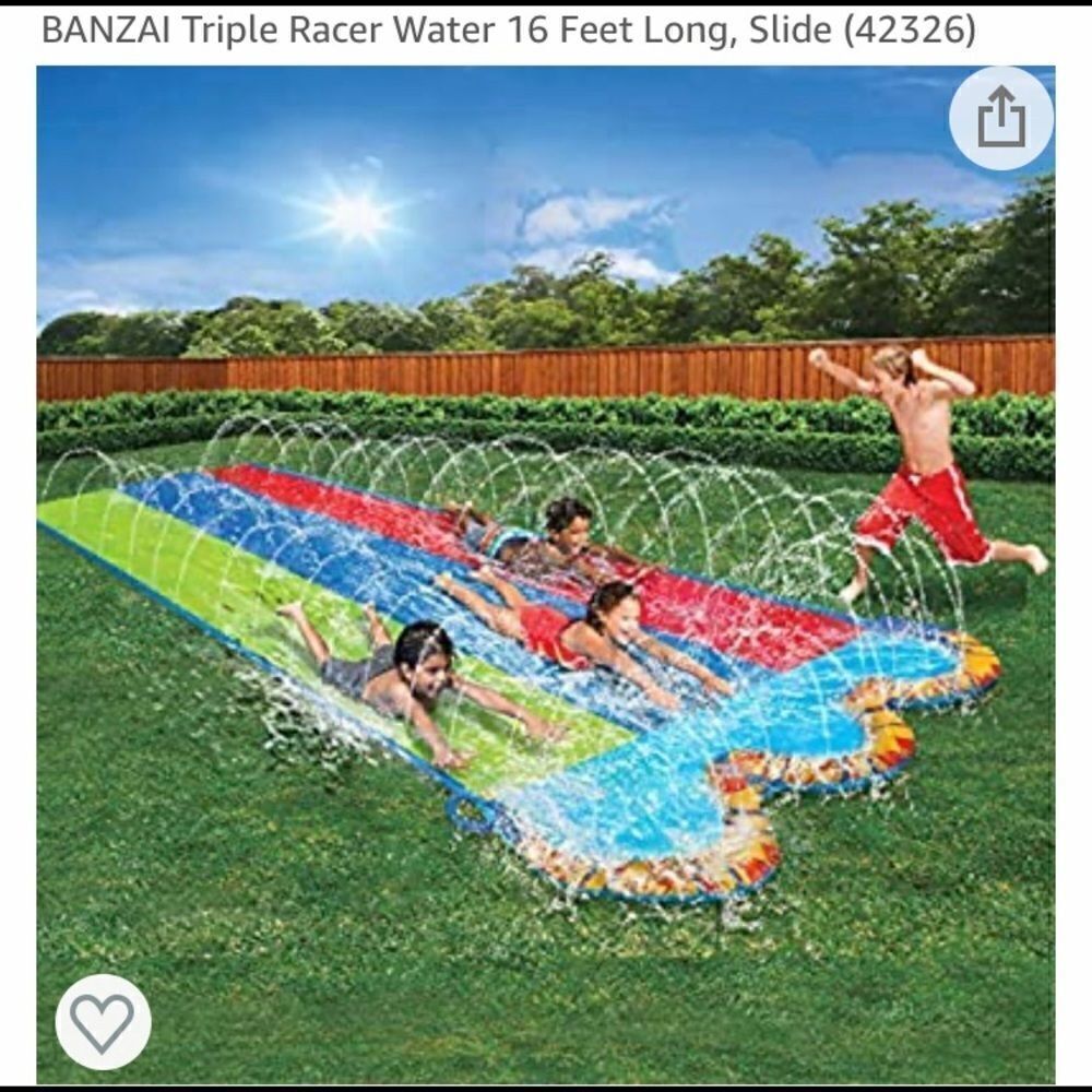 Banzai Triple Racer Water Slide - Picture 2 of 4